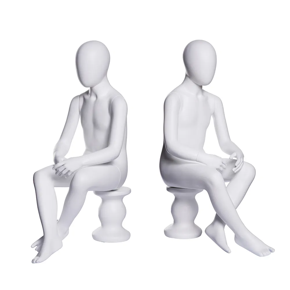 NIK-W5 Kid abstract sitting kids children boy mannequins for show cloths Display props