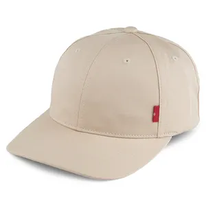 Custom Meidiney 6 פנל כותנה אריג מובנה כתר אדום Tab בייסבול כובע עם רצועת עור