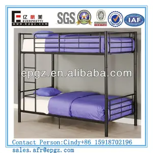 военно металла двухъярусные кровати/ёелезные кровати цены в икеа/черного листового железа двуспальная кровать