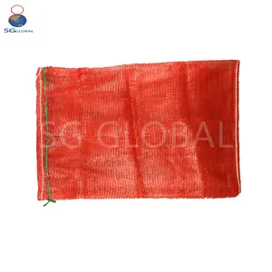 Hot Sale GRS CE Custom 25kg 50kg Polypropylene Woven Red Potato Onion Packaging PP Tubular Mesh Sack Bags