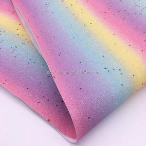 Tela con Purpurina Fina Rainbow Star BY6055 para Bolsos, Zapatos, Lazos para el Cabello, Manualidades - Revestimiento de Punto Antimoho, Decoración para Muebles y Sillas - Product Image 3