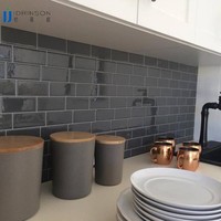 Papier peint 3d étanche, carreaux blancs, effet carrelage pour salle de bains et cuisine, noir et blanc