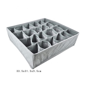 Kotak penyimpanan pakaian dalam, 3 buah serbaguna Set laci pembagi <span class=keywords><strong>Organizer</strong></span> lemari rumah pembagi penyimpanan untuk pengaturan pakaian - Product Image 3