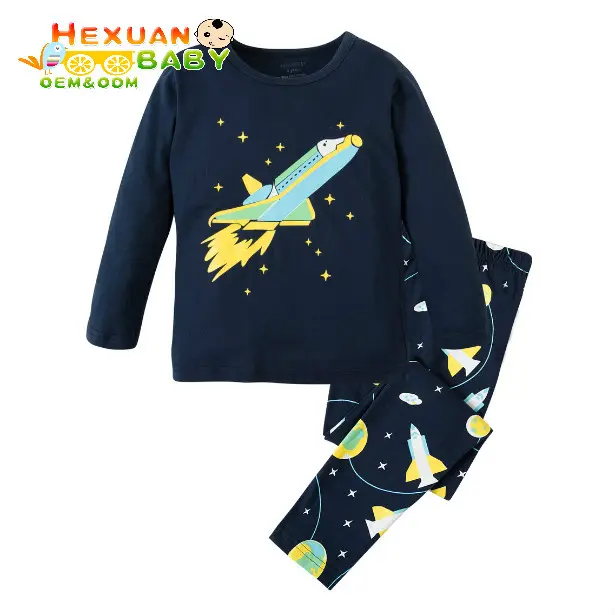 Pijama para niños de 2 a 7 años, de marca OEM, pijamas de dibujos animados para niños, conjuntos de ropa de dormir de algodón para niñas, pijamas familiares para niños 30