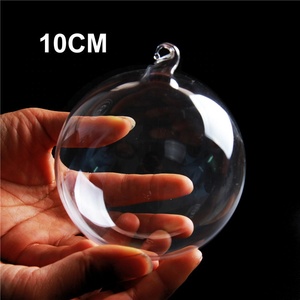 100 Wholesale <strong>Clear</strong> Christmas Glass Ornamental Ball <strong>Bauble</strong> Tree Decoration Supplies