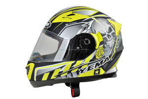 2017 cosecha nuevo modelo DOT depredador de casco de moto cara llena con visor doble de los fabricantes de casco en China - Product Image 4