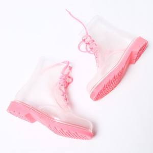 <strong>Women</strong> <strong>Ankle</strong> Elastic Rain <strong>Boots</strong>, PVC <strong>Wellington</strong> <strong>Boots</strong>, Transparent Rain <strong>Boots</strong> - Product Image 5