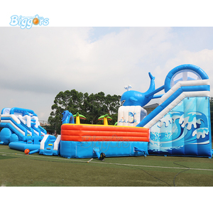 Vui chơi giải trí Công Viên Nước Inflatable Hồ Bơi Trượt Khổng Lồ Mùa Hè Công Viên Nước Trò Chơi - Product Image 2