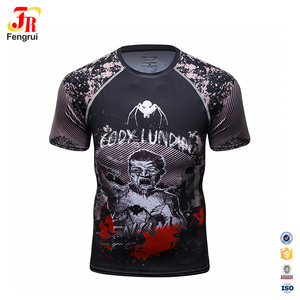 Kaus Otot untuk Pria, T-<span class=keywords><strong>shirt</strong></span> Leher Sendok Motif Hewan <span class=keywords><strong>3D</strong></span> - Product Image 3