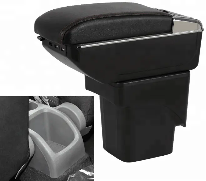 New Armrest Centre Console Storage Box Black Fit for Ford Focus 2009-11