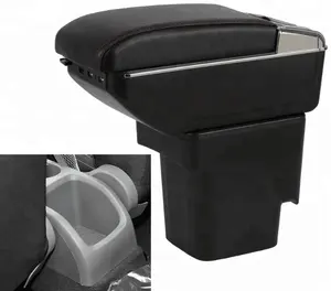 Nuevo reposabrazos centro de la consola de almacenamiento caja negro Fit para Ford Focus 2009-11