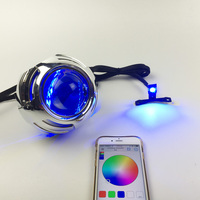 2.5 pouces 3 pouces démon yeux phares antibrouillard feux de jour voiture drl 12 v led oeil travail lumière