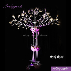 ขนาดใหญ่งานแต่งงานหมั้นตกแต่งทองเวทีโลหะต้นไม้ในการขาย - Product Image 4