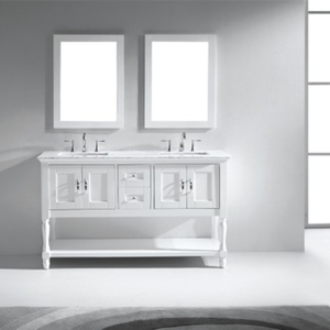 Mueble <span class=keywords><strong>de</strong></span> Baño <span class=keywords><strong>de</strong></span> Estilo Transicional <span class=keywords><strong>con</strong></span> Doble <span class=keywords><strong>Lavabo</strong></span>, <span class=keywords><strong>de</strong></span> Madera <span class=keywords><strong>de</strong></span> Roble <span class=keywords><strong>de</strong></span> 60 Pulgadas, <span class=keywords><strong>con</strong></span> Base - Product Image 6
