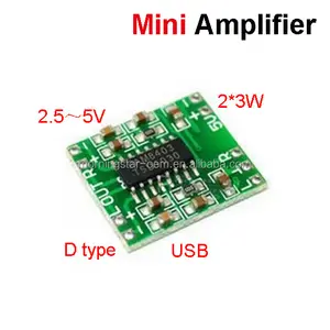 pcb kartı batı dijital Suppliers-Fabrika fiyat süper loud dijital güç amplifikatörü kurulu 2*3 W D sınıfı 2.5-5 V USB güç kaynağı mini amplifikatör modülü kurulu