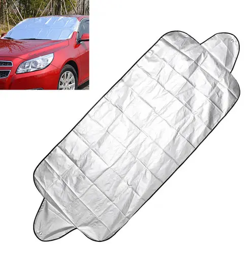 Cubierta protectora para parabrisas de coche, cubierta de plástico impermeable para ventana delantera, cubierta automática para coche