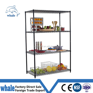 NSF אבקה מצופה 4 Tier מסחרי מדף פלדת חוט מדפי מדף - Product Image 4