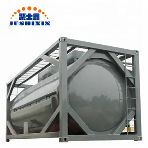 HCL Schwefelsäure 20-Fuß ASME T14 ISO-Tankcontainer 25CBM Kapazität -40~+130 Grad Design-Temperatur für Chemische Korrosive Flüssigkeiten - Product Image 1
