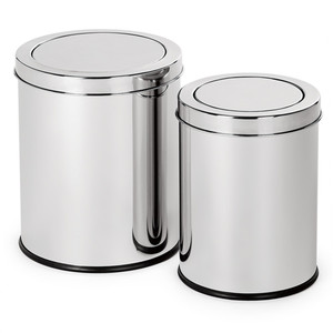 Modern Design Home Office Stainless Steel <strong>Swing</strong> Top Mini Waste <strong>Bin</strong> Table Mini Dust <strong>Bin</strong> - Product Image 2