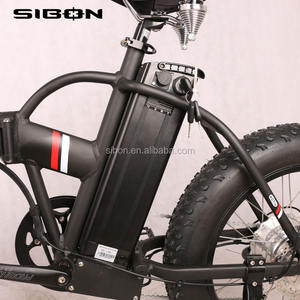 SIBON B0510134 CE White Folding Alloy Frame <strong>Blue</strong> Mud Guard250w 6 Speed Integration Fork Brushless <strong>Motor</strong> Fat <strong>Bike</strong> Electric - Product Image 5