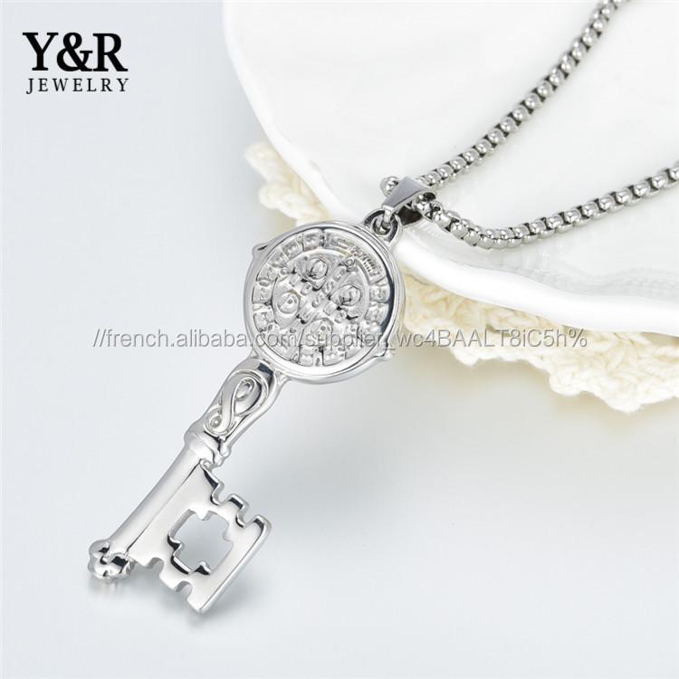 Dernière Conception clé forme Significative Religion Joli Pendentif