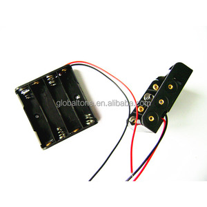 4 x AAA Größe Zelle (<span class=keywords><strong>UM</strong></span>-4 * 4) Schwarz Kunststoff Batteriehalter Box 6 V Fall Mit Draht blei - Product Image 1