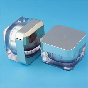 30G 50G Hautpflege-Lotion Bb-Creme individuelles Made-Acryl-Kunststoff-Gläser-Set Sahne kleine leere Tinte Acryl-Kosmetikglas