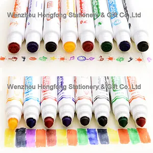 Kleurrijke Niet Giftig Wasbaar Dubbele Side Stempel Water Kleur Marker Pen