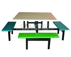 גבוהה באיכות אוכל חדר ריהוט מסעדת שולחן וכיסא אוכל שולחן וכיסא סט עבור מזנון בית הספר ריהוט