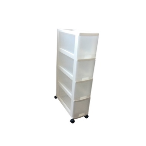 Hộp Đựng Bằng Nhựa Trong Suốt Có Ngăn Kéo 3 Lớp Với Bánh Xe Hộp Mỹ Phẩm Hộp Xếp Chồng - Product Image 1