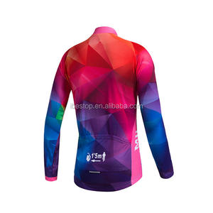 Kit Jersey di Riciclaggio <span class=keywords><strong>Manica</strong></span> <span class=keywords><strong>Lunga</strong></span> Estate femminile Jersey Kit <span class=keywords><strong>Ciclismo</strong></span> Jersey ed I Pantaloni per Le Donne - Product Image 3