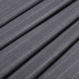Tessuto in Lana a Righe Blu Navy da Fornitore Cinese, Pronto per la Consegna, Tecnica di Tessitura in Pizzo per Cappotti da Uomo/Donna e Abiti - Product Image 3
