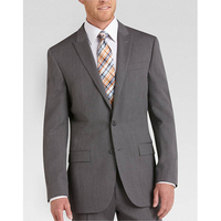 Grosir Busana Fashion Murah Jas Pria Abu-abu 3 Potong Turki Jas Pernikahan Pria Slim Fit Jas Afrika Pria