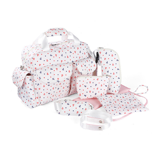 5 ensembles grande capacité toile momie <span class=keywords><strong>sac</strong></span> bébé couches bandoulière <span class=keywords><strong>sac</strong></span> à main Portable écologique Nappy bébé <span class=keywords><strong>sac</strong></span> à couches - Product Image 1