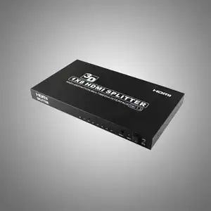 Tamaño compacto 1x8 HDMI Splitter para HDTV STB DVD