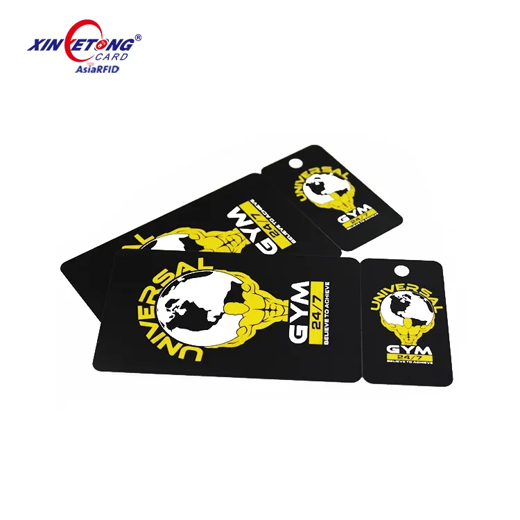 Combo Card, Gym Membership Key Tag Die-cut Plastic with Writable Signature Panel China Manufacturer Printing OEM PDF, Cdr. or Al