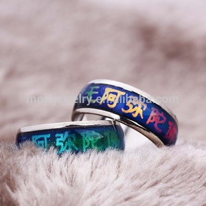 Personnalisé croire bague éternité 2015 Yiwu usine Couple's anneau d'humeur - Product Image 1