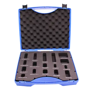Portable PP Material Custom Foam Inside Hard Small Plastic Tool Case, Plastic Equipment Carrying Case
