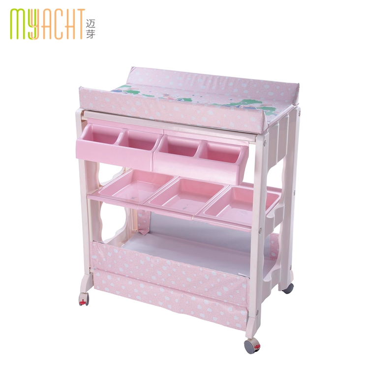 Пластиковый детский пеленальный столик европейского стандарта EN12221, новый дизайн