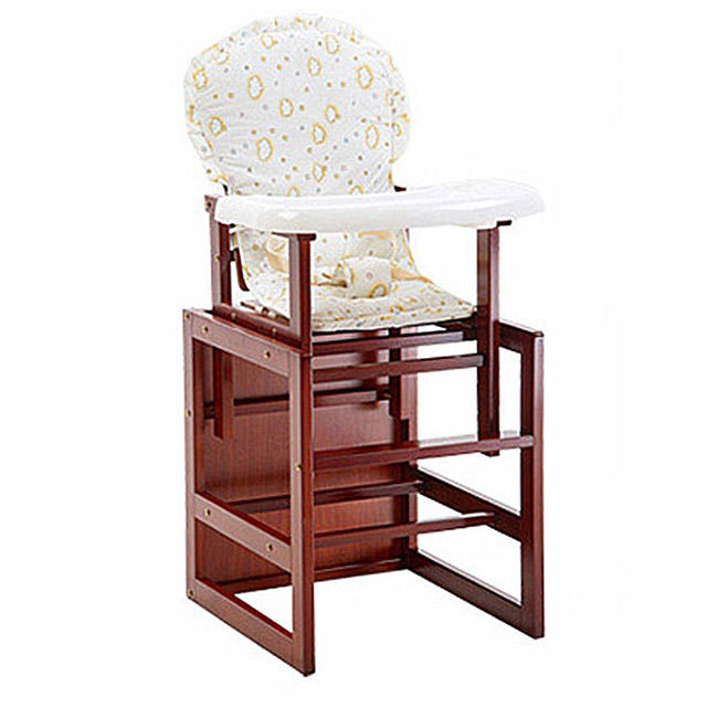 Hot Sell Multifunctional Wooden Baby High Chair in Adult Baby Dining  High Chair
