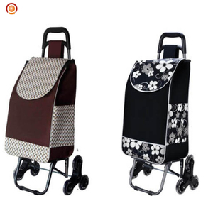 Logotipo personalizado 600d Oxford plegable peso ligero portátil carrito <span class=keywords><strong>de</strong></span> compras carro - Product Image 4