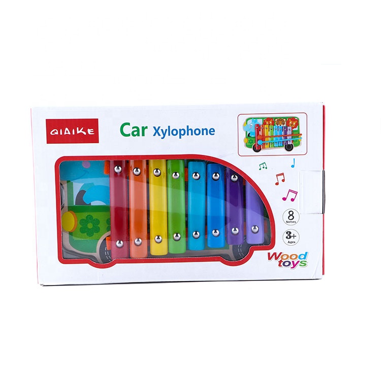 Образовательные музыкальные детские деревянные портативные ключи, Ударные музыкальные инструменты, ксилофон