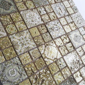 Colore blu Piastrelle di Travertino <span class=keywords><strong>Mosaico</strong></span> di Pietra <span class=keywords><strong>Per</strong></span> La Parete del Soggiorno - Product Image 6