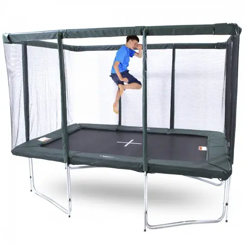 8x12ft OEM उच्च उछाल आउटडोर उद्यान खेल आयत trampoline