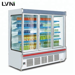 LVNI 1,5 m 2 M 2,5 m 3 M supermercado puertas de vidrio pantalla refresco fruta refrigerador comercial - Product Image 1