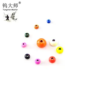 Beads Fishing Custom Colors Shape And Size Tungsten Round Shape Colorful Fishing Beads