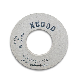 X5000 Cerium Oxide Abrasive Rubber flat sintered Glass profile diamond grinding Polishing Wheel for bavelloni machine