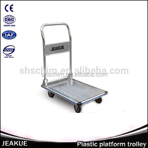 150kg Material Handling <strong>Trolley</strong> <strong>Aluminium</strong> Folding Handle <strong>Platform</strong> <strong>Trolley</strong> - Product Image 2