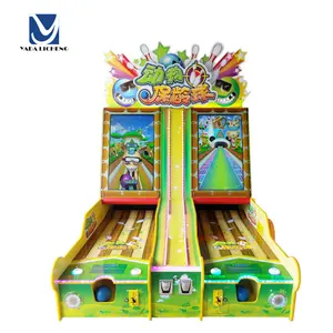 Kids indoor amusement animal bowling arcade video bowling redemption coin operated game machine