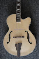 Weifang Rebon 6 String Hollow Body Satin Wood Colour Electric Guitar